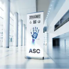 Analytics Solutions Center banner stand