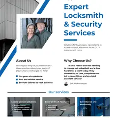 All Secure Lock flier