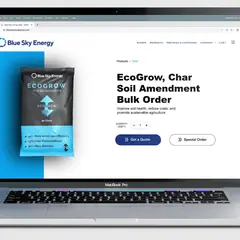 Blue Sky Energy website mockup